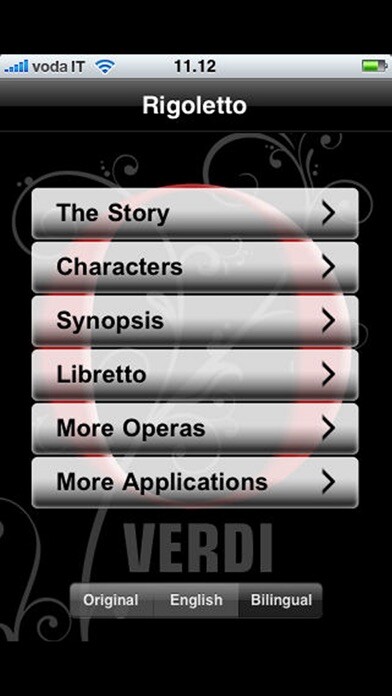 Emulate iPhone app Opera: Rigoletto using MyAndroid Emulate iPhone app Opera: Rigoletto using MyAndroid