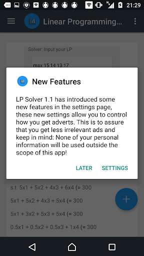 Run android online APK Operations Research LP Solver from MyAndroid or emulate Operations Research LP Solver using MyAndroid Run android online APK Operations Research LP Solver from MyAndroid or emulate Operations Research LP Solver using MyAndroid