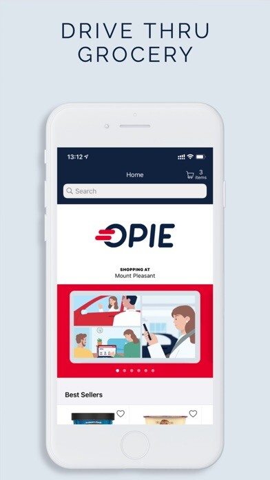 Emulate iPhone app OPIE Drive-Thru Grocery using MyAndroid