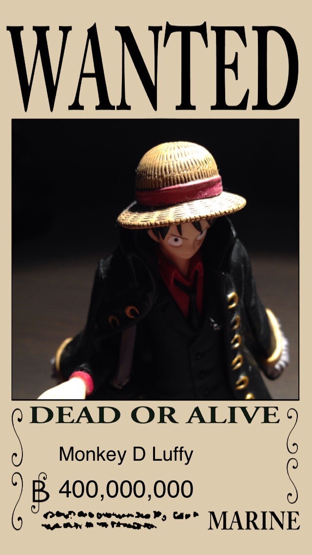 Emulate iPhone app OP Poster Maker - An One Piece style pirate wanted poster maker using MyAndroid