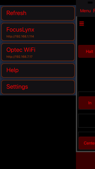 Emulate iPhone app Optec Remote using MyAndroid