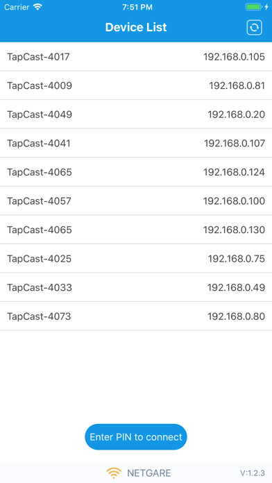 Emulate iPhone app Optoma TapCast using MyAndroid