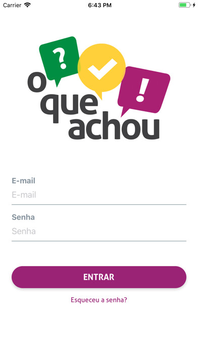 Emulate iPhone app O Que Achou using MyAndroid