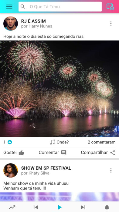 Emulate iPhone app O Que Tá Tenu: Eventos e Shows using MyAndroid Emulate iPhone app O Que Tá Tenu: Eventos e Shows using MyAndroid
