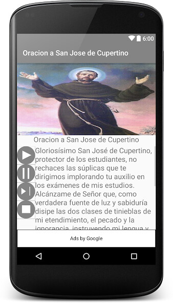 Run android online APK Oración San José de Cupertino from MyAndroid or emulate Oración San José de Cupertino using MyAndroid Run android online APK Oración San José de Cupertino from MyAndroid or emulate Oración San José de Cupertino using MyAndroid