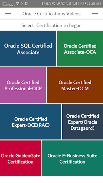 Run android online APK Oracle Certifications Video Lectures from MyAndroid or emulate Oracle Certifications Video Lectures using MyAndroid