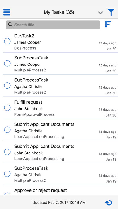 Emulate iPhone app Oracle Process Mobile using MyAndroid