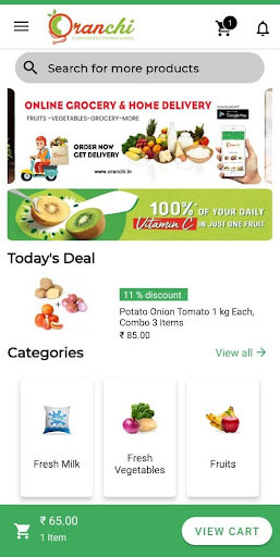 Run android online APK Oranchi :Online Daily Milk & Grocery Home Delivery from MyAndroid or emulate Oranchi :Online Daily Milk & Grocery Home Delivery using MyAndroid
