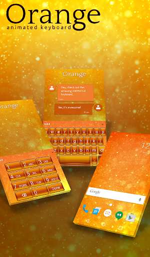 Emulate Android APK Orange Animated Keyboard Emulate Android APK Orange Animated Keyboard