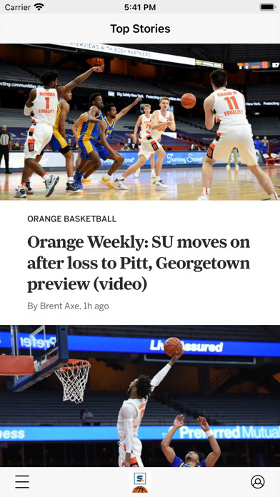 Emulate iPhone app Orange Basketball News using MyAndroid Emulate iPhone app Orange Basketball News using MyAndroid
