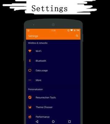 Emulate Android APK Orange Blue CM12 Theme
