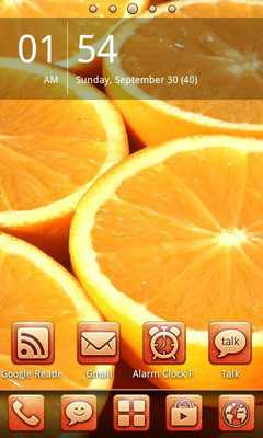Emulate Android APK Orange Fruit Theme GO Launcher Emulate Android APK Orange Fruit Theme GO Launcher