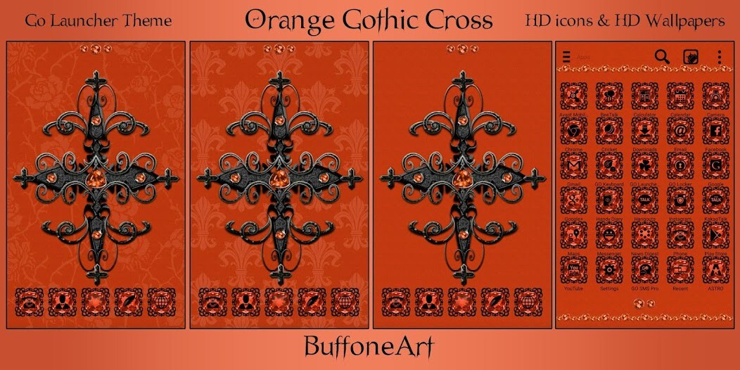 Run android online APK Orange Gothic Cross Go Launcher theme from MyAndroid or emulate Orange Gothic Cross Go Launcher theme using MyAndroid Run android online APK Orange Gothic Cross Go Launcher theme from MyAndroid or emulate Orange Gothic Cross Go Launcher theme using MyAndroid