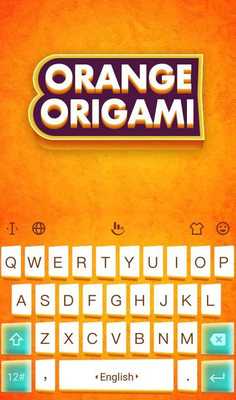 Emulate Android APK Orange Oarigami Keyboard Theme Emulate Android APK Orange Oarigami Keyboard Theme