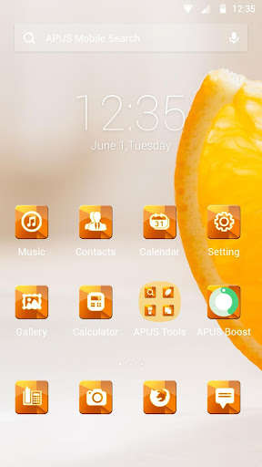 Emulate Android APK Oranges-APUS Launcher theme Emulate Android APK Oranges-APUS Launcher theme