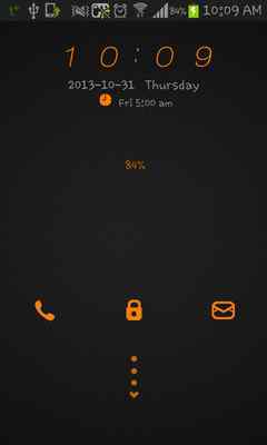 Emulate Android APK Orange simple go locker theme Emulate Android APK Orange simple go locker theme