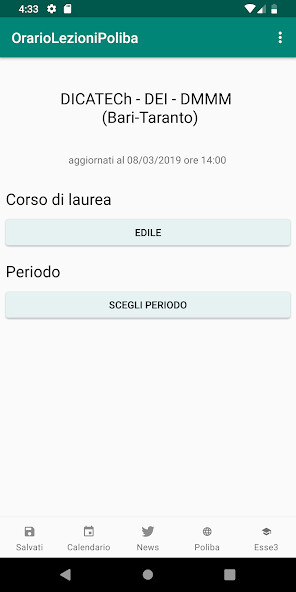 Run android online APK Orario Lezioni Poliba from MyAndroid or emulate Orario Lezioni Poliba using MyAndroid Run android online APK Orario Lezioni Poliba from MyAndroid or emulate Orario Lezioni Poliba using MyAndroid
