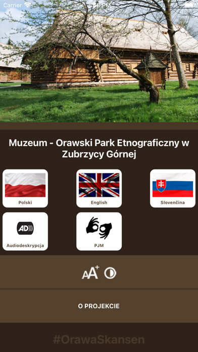 Emulate iPhone app Orawski Park Etnograficzny using MyAndroid Emulate iPhone app Orawski Park Etnograficzny using MyAndroid