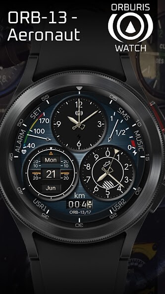 Run android online APK ORB-13 Aeronaut Watch Face from MyAndroid or emulate ORB-13 Aeronaut Watch Face using MyAndroid