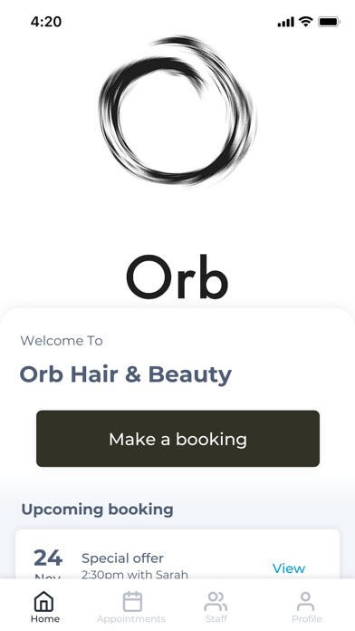 Emulate iPhone app Orb Hair & Beauty using MyAndroid Emulate iPhone app Orb Hair & Beauty using MyAndroid