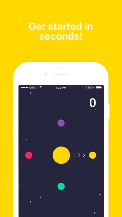 Emulate iPhone app Orbit Rush using MyAndroid