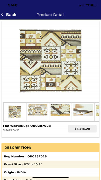 Emulate iPhone app ORC Rugs using MyAndroid