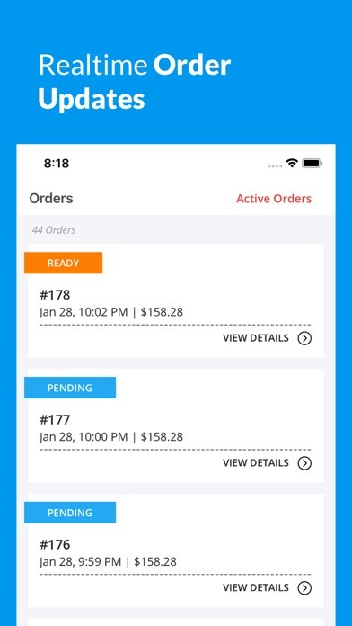 Emulate iPhone app Ordefy - Store Manager using MyAndroid