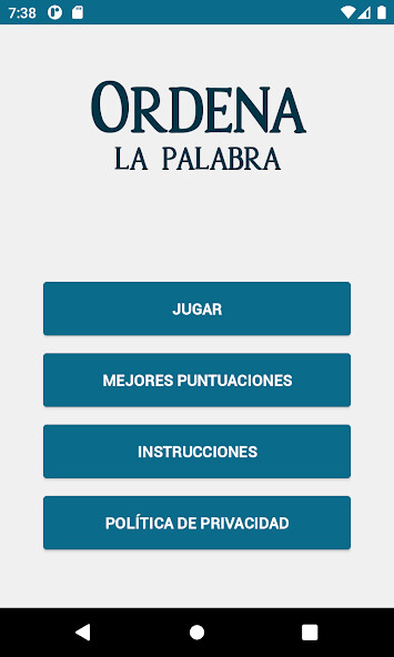 Run android online APK Ordena las palabras from MyAndroid or emulate Ordena las palabras using MyAndroid