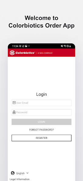 Emulate iPhone app Order App Colorbiotics using MyAndroid
