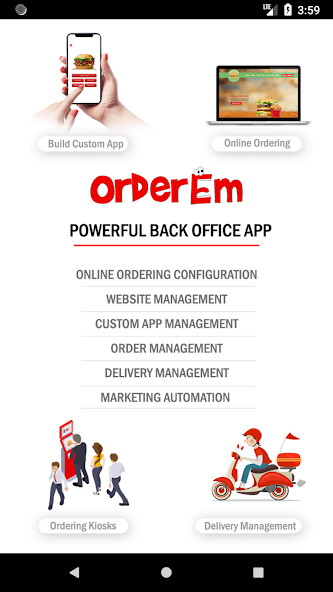 Emulate iPhone app OrderEm using MyAndroid