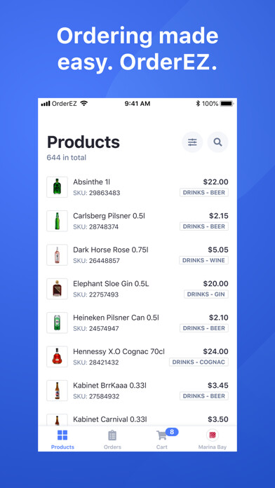 Emulate iPhone app OrderEZ - Ordering Made Easy using MyAndroid Emulate iPhone app OrderEZ - Ordering Made Easy using MyAndroid