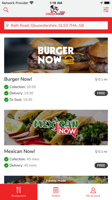 Emulate iPhone app Order Food Now using MyAndroid Emulate iPhone app Order Food Now using MyAndroid