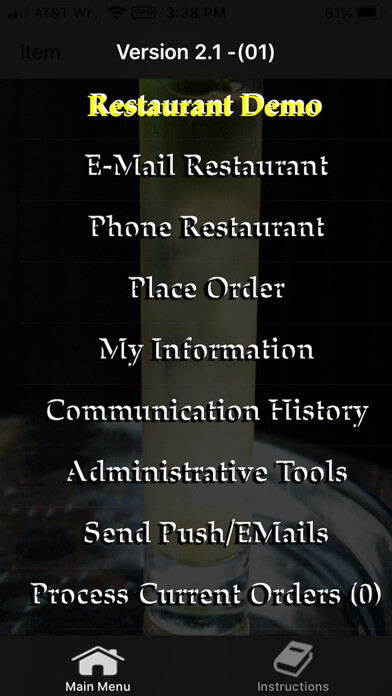 Emulate iPhone app OrderHub using MyAndroid Emulate iPhone app OrderHub using MyAndroid