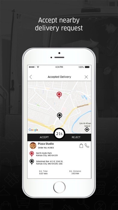 Emulate iPhone app OrderNow.ca Driver App using MyAndroid