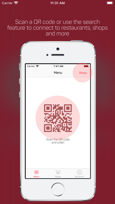 Emulate iPhone app Order Now Online using MyAndroid