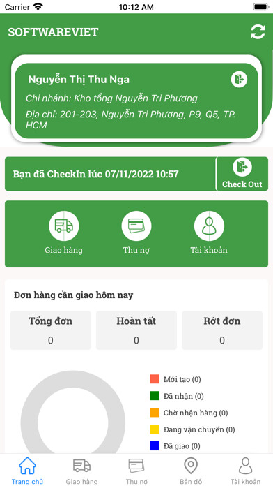 Emulate iPhone app OrderShipping - Giao Hàng using MyAndroid