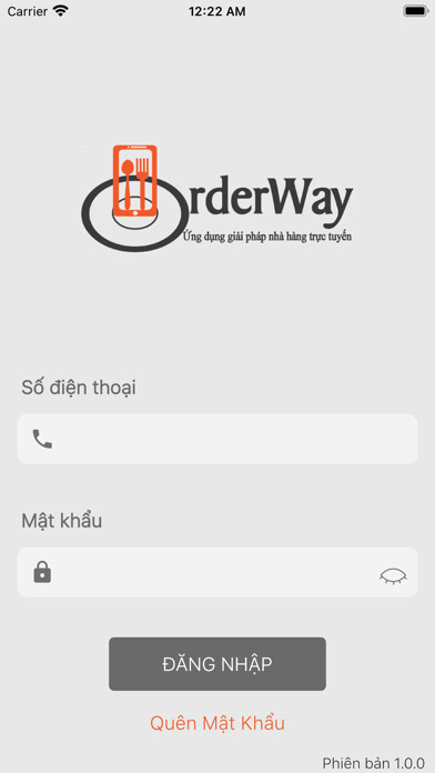 Emulate iPhone app OrderWay using MyAndroid