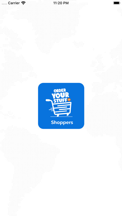 Emulate iPhone app Order Your Stuff Shoppers using MyAndroid