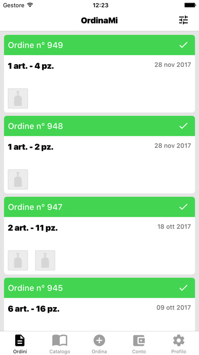 Emulate iPhone app ORDINAMI: POS per invio ordini using MyAndroid Emulate iPhone app ORDINAMI: POS per invio ordini using MyAndroid