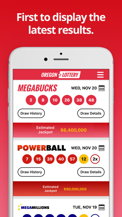 Emulate iPhone app Oregon Lottery Numbers using MyAndroid