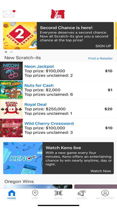 Emulate iPhone app Oregon Lottery using MyAndroid Emulate iPhone app Oregon Lottery using MyAndroid