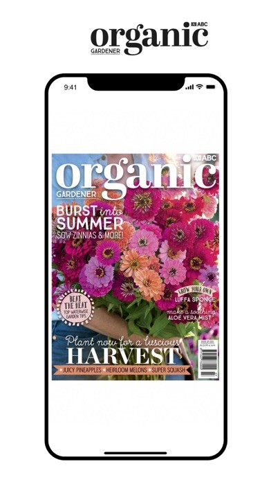 Emulate iPhone app Organic Gardener Magazine using MyAndroid