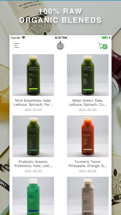 Emulate iPhone app Organic Press Juices using MyAndroid Emulate iPhone app Organic Press Juices using MyAndroid