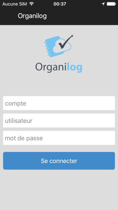 Emulate iPhone app Organilog Pointage using MyAndroid