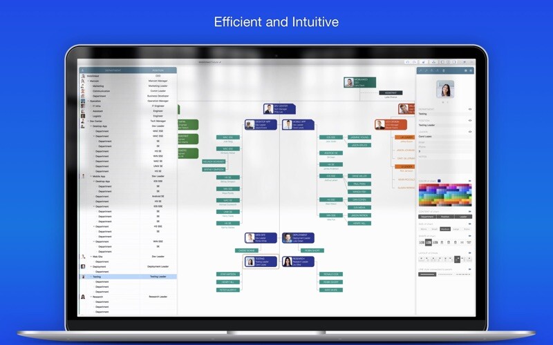 Emulate iPhone app OrgChart - Organization Chart using MyAndroid