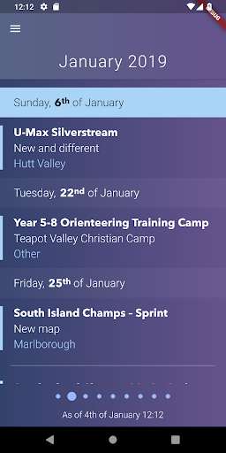 Run android online APK Orienteering Calendar from MyAndroid or emulate Orienteering Calendar using MyAndroid