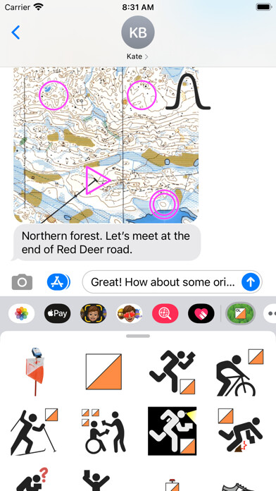 Emulate iPhone app Orienteering using MyAndroid
