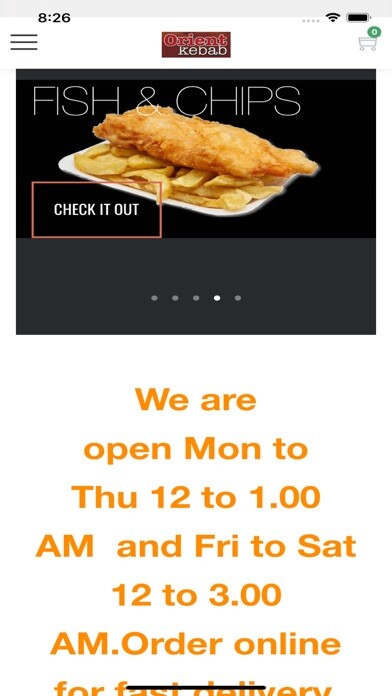 Emulate iPhone app Orient Kebab using MyAndroid Emulate iPhone app Orient Kebab using MyAndroid
