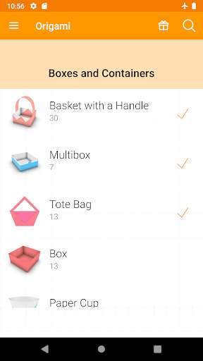 Run android online APK Origami Bags and Containers from MyAndroid or emulate Origami Bags and Containers using MyAndroid