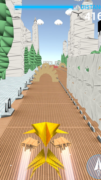 Emulate iPhone app Origami Race using MyAndroid